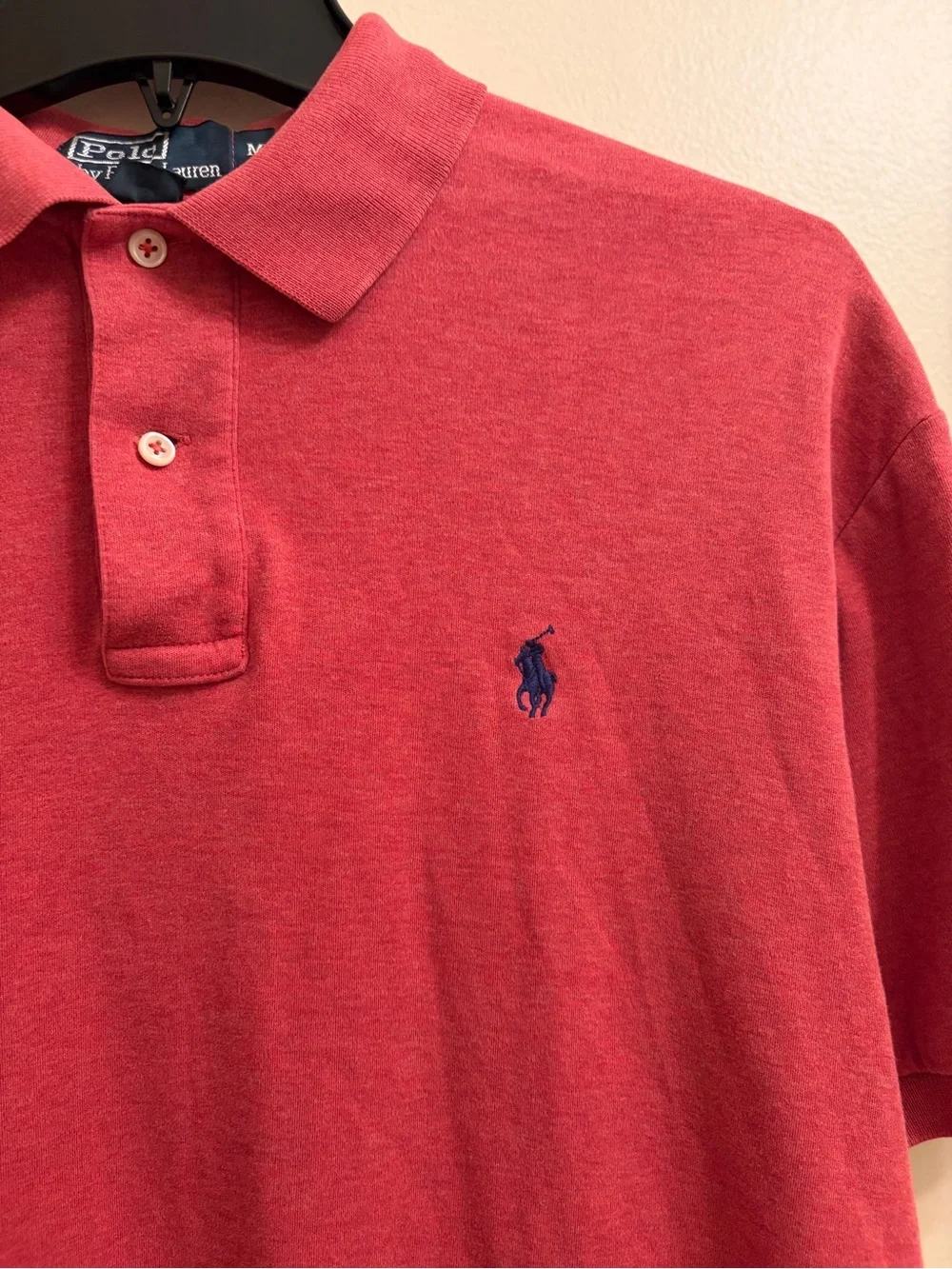Polo by Ralph Lauren | Men's Red Classic Polo Shirt- 100% Cotton